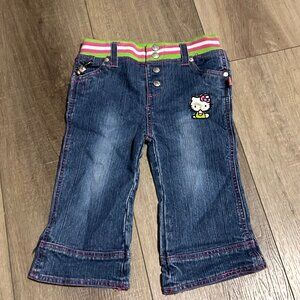 SANRIO Hello Kitty Girls Jeans Size 4